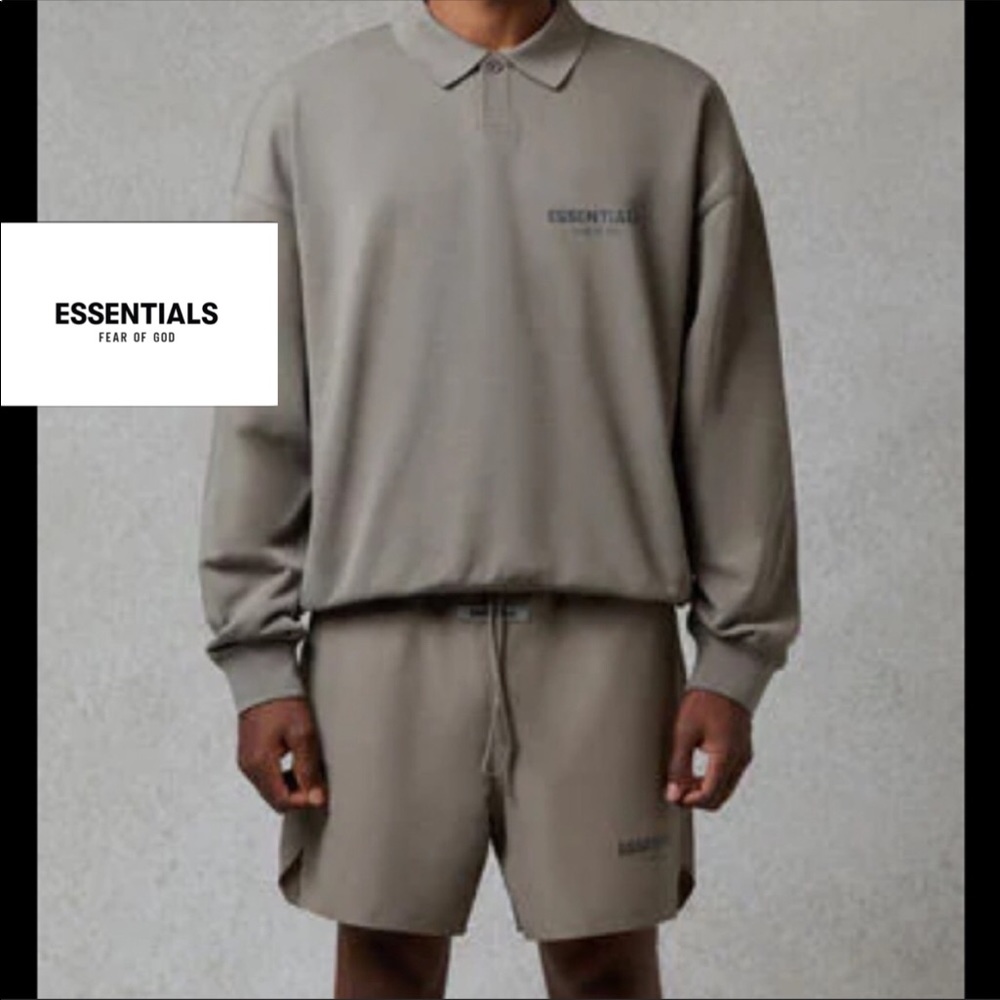 ESSENTIALS fear of God Long sleeve polo shirt